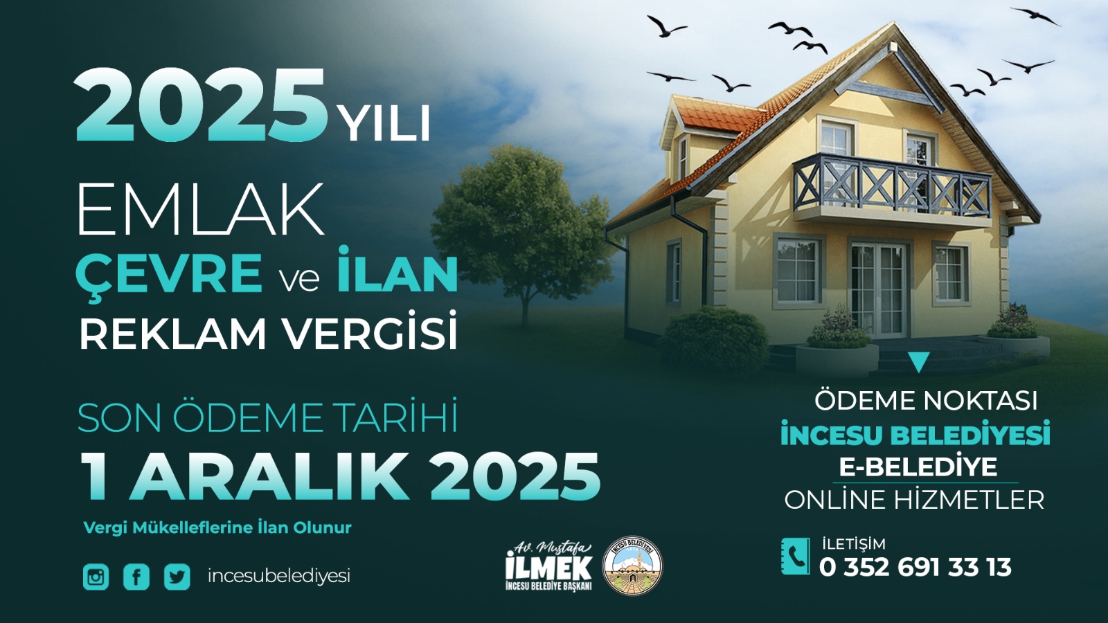 İncesu Belediyesi olarak web sitemizi sizlere daha iyi hizmet verebilmek amacıyla yeniledik! Yeni tasarımımız ve geliştirilmiş özelliklerimizle hizmetinizdeyiz.