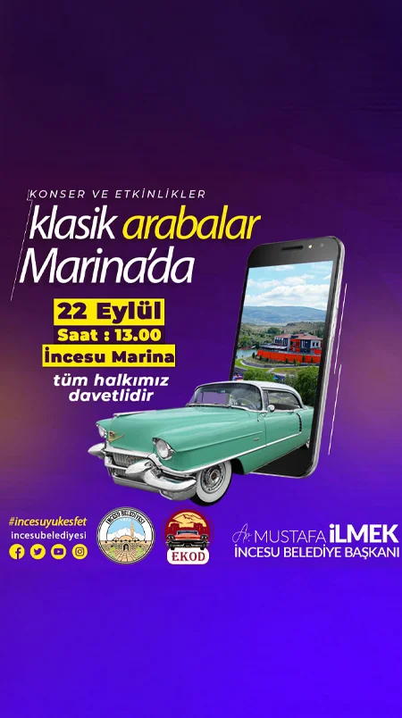 İncesu’da Klasik Otomobil Etkinliği Düzenleniyor